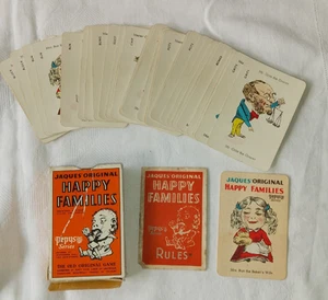 PEPYS VINTAGE JAQUES' ORIGINAL HAPPY FAMILIES. COMPLETE - Picture 1 of 2