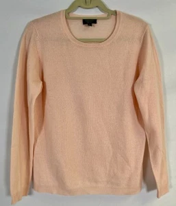 Charter Club Luxus %100 Kaschmir zartrosa Rundhals Pullover Damen Gr. L - Bild 1 von 10