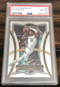 Panini Select Premier Level Ja Morant 2019 novato radiocontrol #120 PSA 10 gemas como nuevo - Imagen 1 de 2