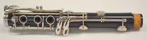 USED EVETTE B-11(?) PLASTIC Bb CLARINET LOWER JOINT, MADE IN GERMANY - Picture 1 of 5