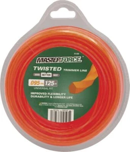 (2) Masterforce 0,095 Zoll x 125 Fuß verdrehter Ersatz-Trimmerschnur - Bild 1 von 1
