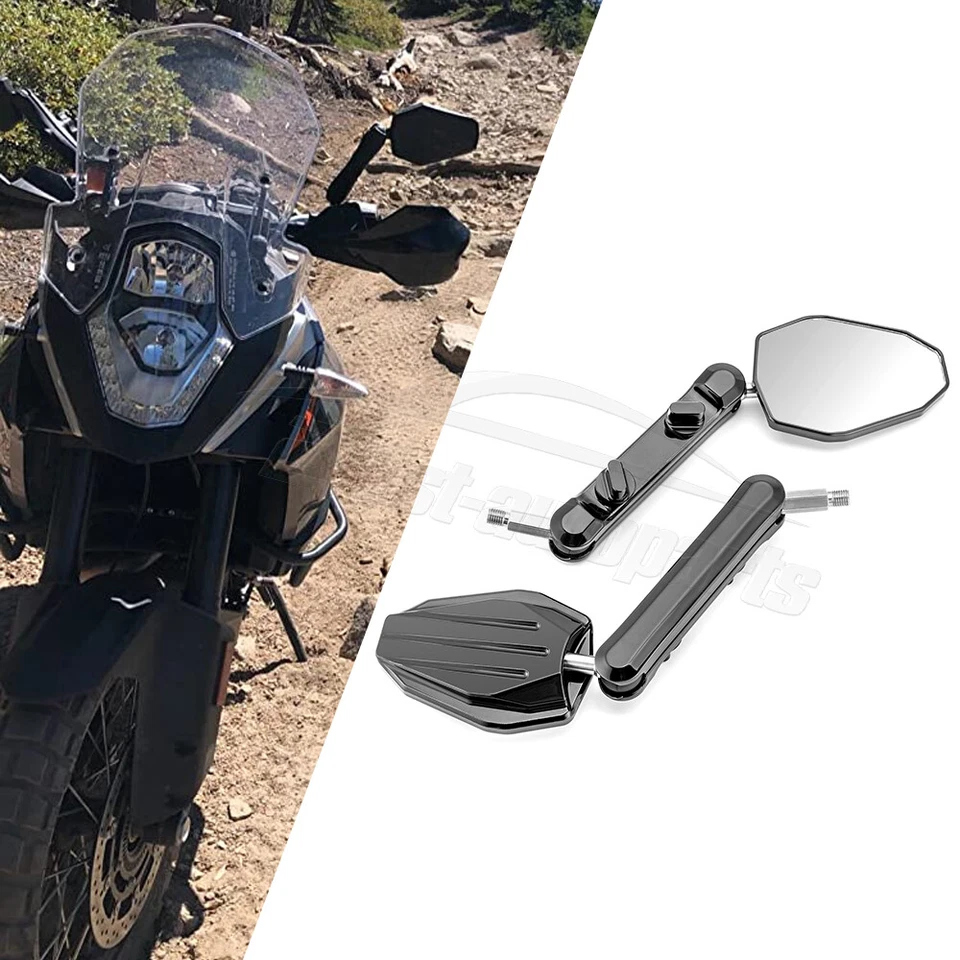 Espelho de motocicleta dois para KTM 390 450 500 790 890 1190 6" braço bola montagem reversa - Imagem 1 de 4