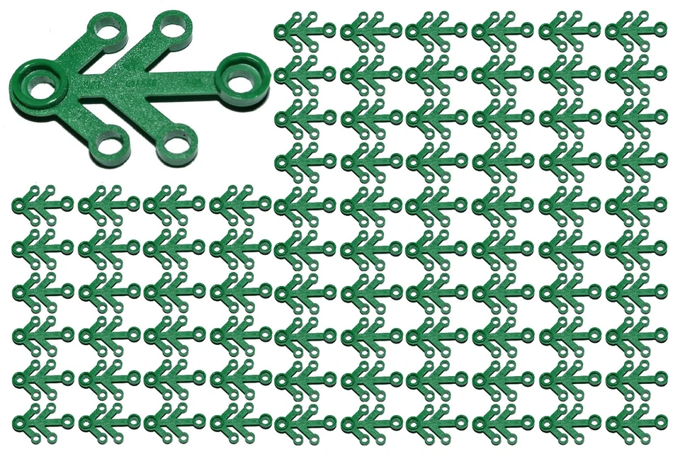 8 LEGO 4 X 3 Green Plant Leaves 2423