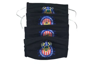Confezione 4 Maschere Viso Fatte a Mano in Tessuto Futbol Messicano - Maschera Chivas - Foto 1 di 1