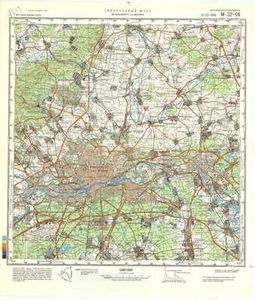 Russian Soviet Military Topographic Maps - FRANKFURT AM MAIN, 1:100 000 REPRINT - Picture 1 of 5