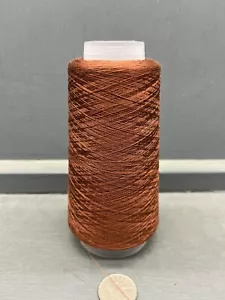 100G REDDY ORANGE COLOUR 2/80NM 100% VERY FINE SILK YARN RUSSET - Picture 1 of 4