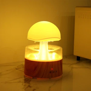 Mushroom Rain Cloud Humidifier Water Drip with 7 Color Light Convenient Portable - Picture 1 of 17