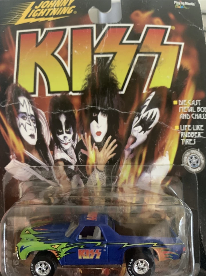 1999 Johnny Lightning KISS Trucks - 1991 GMC Cyclone Chrome 1/64 423-00