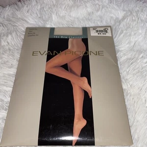 Parte superior de control Evan Picone pierna de nailon transparente pie de arena concha talla 3 estilo 4151 - Imagen 1 de 10