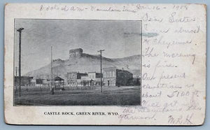 CASTLE ROCK GREEN RIVER  Wyoming WY postcard-D4 - Picture 1 of 2