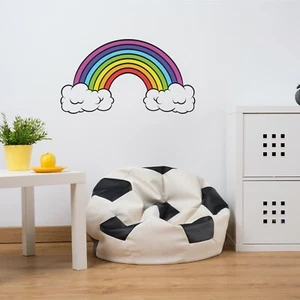 Regenbogen Stay Safe Wandaufkleber Kinder Mädchen Zimmer Deko Kunst Aufkleber - Bild 1 von 1