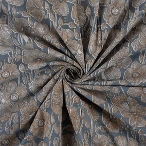 Dabu Abstract Hand Block Print Fabric Indian Cotton Natural Dress Mud Cloth - Picture 1 of 5