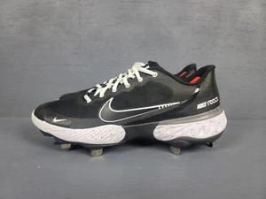 Nike Mens Alpha Huarache Elite 3 Low Baseball Cleats Size 8 Black White - Picture 1 of 8
