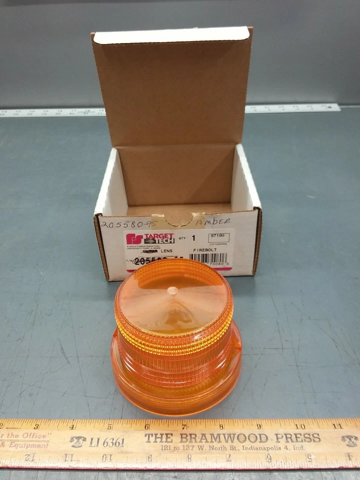 Federal Signal Target Tech Replacement Amber Lens 205580. For Firebolt
