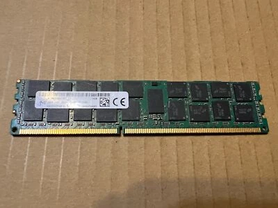 16GB PC3-12800 RDIMM MICRON MT36KSF2G72PZ-1G6E1HI SERVER MEMORY RAM L2-9(7) - Image 1 of 2