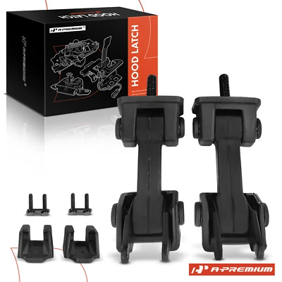 Cierre y soporte del capó delantero 4 piezas para Jeep Wrangler TJ 1997 1998 1999-2006 Foto 1 de 4