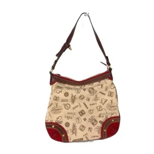 LOEWE 160th anniversary Crossbody bag Pochette Shoulder Bag Canvas Beige/Red - Foto 1 di 15