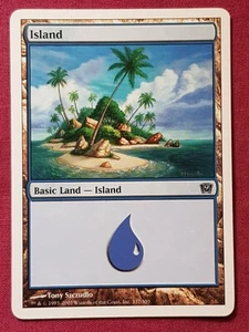 Magic The Gathering 9TH EDITION ISLAND 337 land card MTG - Picture 1 of 2