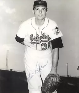 Milt Pappas ORIOLES SIGNIERT 7-3/4 x 9 AUTOGRAMM PERSONAL FOTO AUTO COA #1 - Bild 1 von 1