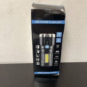 High Power LED Flashlights Camping USB charge COB Side Light Waterproof - Picture 1 of 1