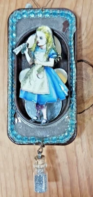 Alice's Drink Me  Wondrous Junk Yard Assemblage Art Piece! - Image 1 of 4