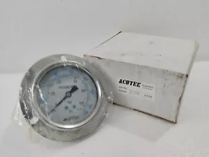 (NUEVO LOTE DE 3 PIEZAS) MANÓMETRO AGUTEK 0 - 100 BAR / 0 - 1500 PSI | - Imagen 1 de 5