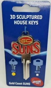 AFL Gold Coast Suns 3D Sculptured House Key Blank - Collectable - AFL - LW4 - Bild 1 von 1