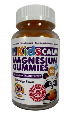 Dr. Moritz Kids Calm Magnesium Gummies  - Orange Flavor - 60 ct - Exp 02/26 - Image 1 of 3