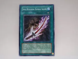 1st Edition Soul Devouring Bamboo Sword GLAS-EN060 YuGiOh card (LP) - Picture 1 of 2