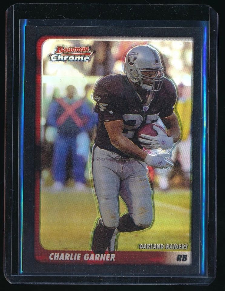 CHARLIE GARNER 2003 BOWMAN CHROME REFRACTOR #23 491/500 *OAKLAND RAIDERS* - Image 1 of 1