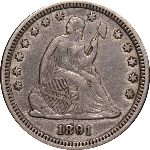 1891-P Seated Liberty Quarter Great Deals From The Executive Coin Company Cover