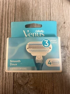 Gillette Venus Smooth Doux Blades 4 Cartridges - Picture 1 of 2