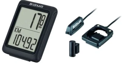 Sigma Sport BC 5.0 Fahrradcomputer mit Kabel + Zubehör 5 Funktionen Sigma Tacho - Bild 1 von 4