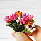 Ensemble miniature fleurs tulipes jardin de fées maisons de poupées petite maison artisanale 12P