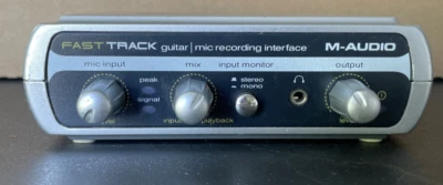 M-Audio Fast Track USB Digital Audio Recording Interface Guitar Microphone - Image 1 of 4
