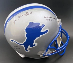 Charlie Sanders FIRMADO Detroit Lions Casco Envío Grabado +HOF 07 ESTADÍSTICAS PSA/ADN AUTOGRAFIADO - Imagen 1 de 4