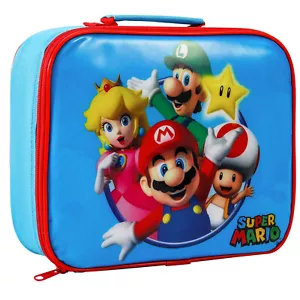 Super Mario rechteckige isolierte Brotdose Tasche für Jungen und Mädchen, BPA-frei - Bild 1 von 9