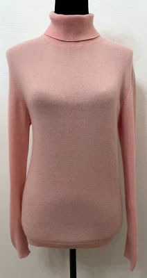 Nordstrom Womens Pullover Turtleneck Sweater Small Pink Knit 100% Cashmere - Изображение 1 из 4