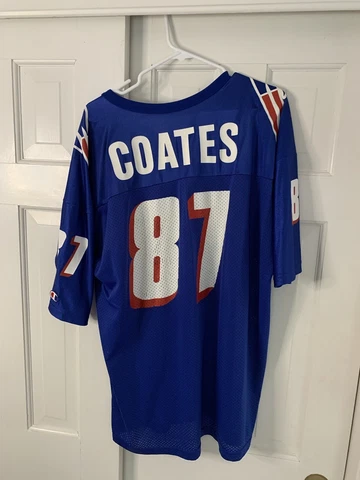 VTG Ben Coates New England Patriots Jersey #87 Champion Size 52 XXL NFL Football Cover