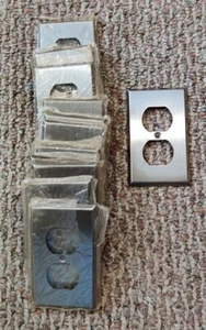 Edelstahl gebürstet Duplex - Schalter und einzelne Wandplatten 39 Stück - Bild 1 von 5