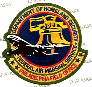 FEDERAL AIR MARSHAL PHILADELPHIA FIELD OFFICE PATCH (PD16) PA - Picture 1 of 4