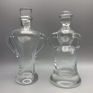 Aceite y vinagre de vidrio en forma de hombre y mujer únicos - Imagen 1 de 6