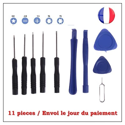 TOPALLI Kit outil de démontage tournevis pentalobe torx pour iPhone 7 - 6 - 5 - 4 - 3