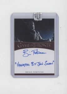 GAME OF THRONES IRON AUTO AUTOGRAPH INSCRIPTION BRIAN FORTUNE OTHELL YARWYCK 2 - Picture 1 of 1
