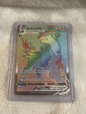 Pokémon TCG Boltund VMAX Fusion Strike 267/264 Holo Secret Rare - Image 1 of 2