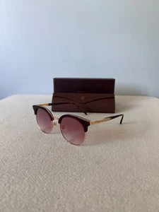Matsuda M2046 Cat Eye Sunglasses - Bordeaux - Pink Gradient Lens - Made in Japan - Picture 1 of 9