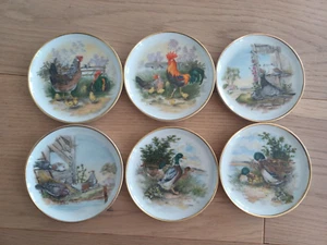6 Wandteller Kaiser Porzellan – Ländliche Tiermotive - Bild 1 von 3