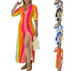 Floral Print Lapel Collar Long Sleeve Maxi Dress for Women's Commuter Outfit
