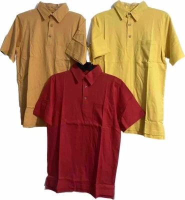 HABAND Short Sleeve Men’s Polo Style Shirts Size Small Set Of 3 New - Image 1 of 4