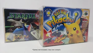 BOX PROTECTOR FOR HEY YOU PIKACHU - STARFOX 64 CLEAR PLASTIC NINTENDO 64 | N64 - Picture 1 of 4